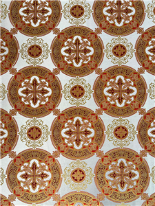 BORDEAUX-GOLD-RED Metallic Fabric
