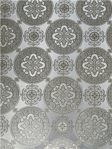White-Silver Metallic Fabric