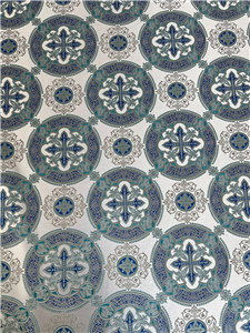 BLUE-SİLVER-TURQUOİSE Metallic Fabric