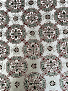 D.GREEN-SİLVER-BORDEAUX Metallic Fabric